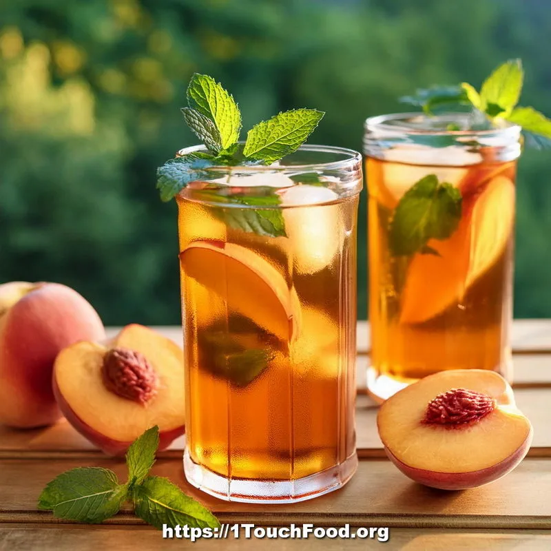 Peach Mint Iced Tea for Athletes 2