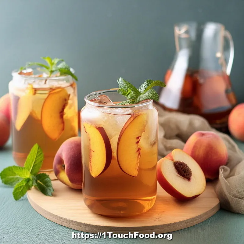 Peach Mint Iced Tea for Athletes 3