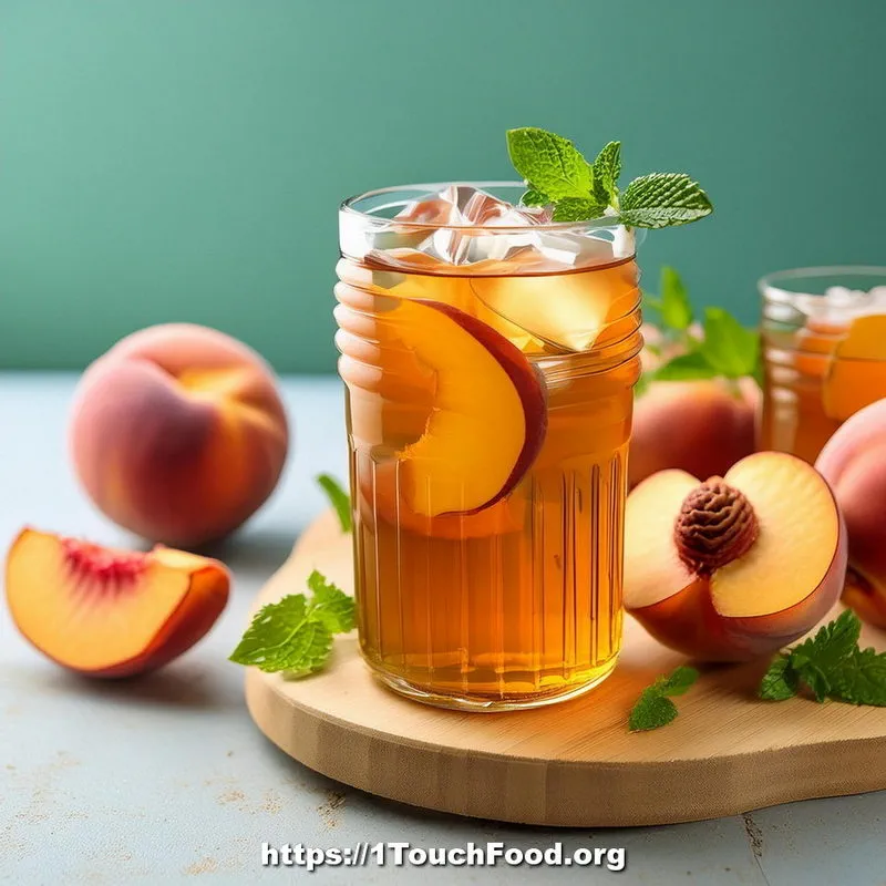Peach Mint Iced Tea for Athletes 1