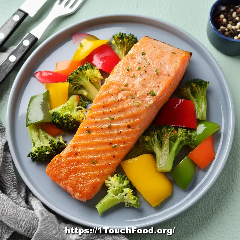 Salmon with Roasted Veggie Rainbow (30 Minutes): Post-Workout Power Plate