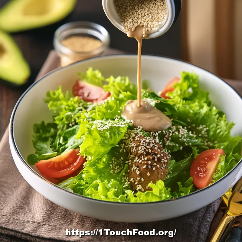 Tahini Dressing Salad for Athlete-1