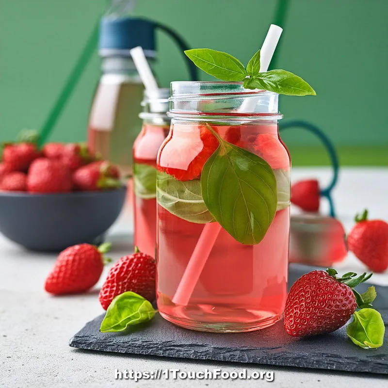 Strawberry Basil Lemonade for Athletes