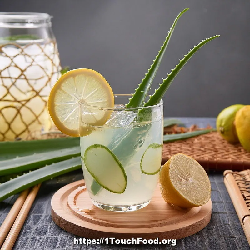 Aloe Vera Lemon Drink for Athletes