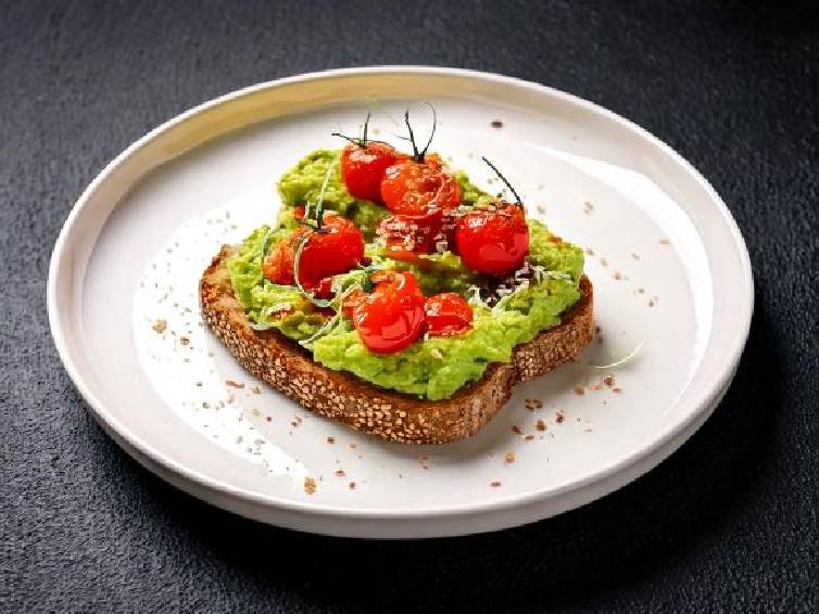Avocado Toast with Cherry Tomatoes and Nutritional Yeast