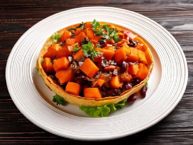 Sweet Potato and Black Bean Burrito Bowl Sweet potatoes