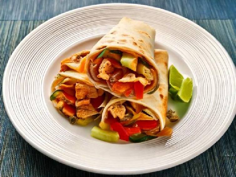 Chicken and Veggie Stir-Fry Wrap