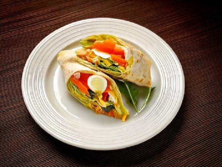 Egg and Veggie Breakfast Wrap