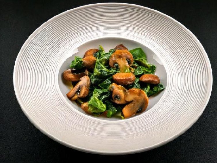 Sautéed Mushrooms and Spinach
