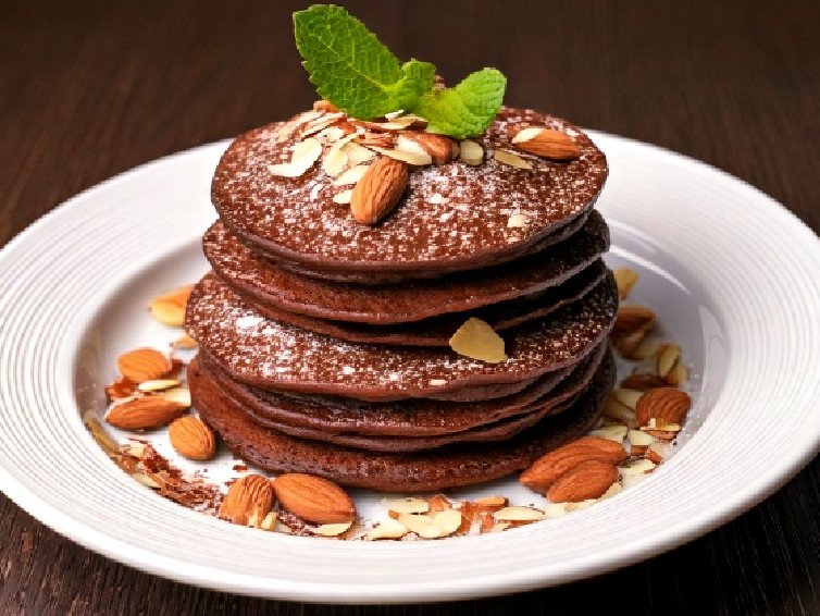 Chocolate Almond Power Pancakes