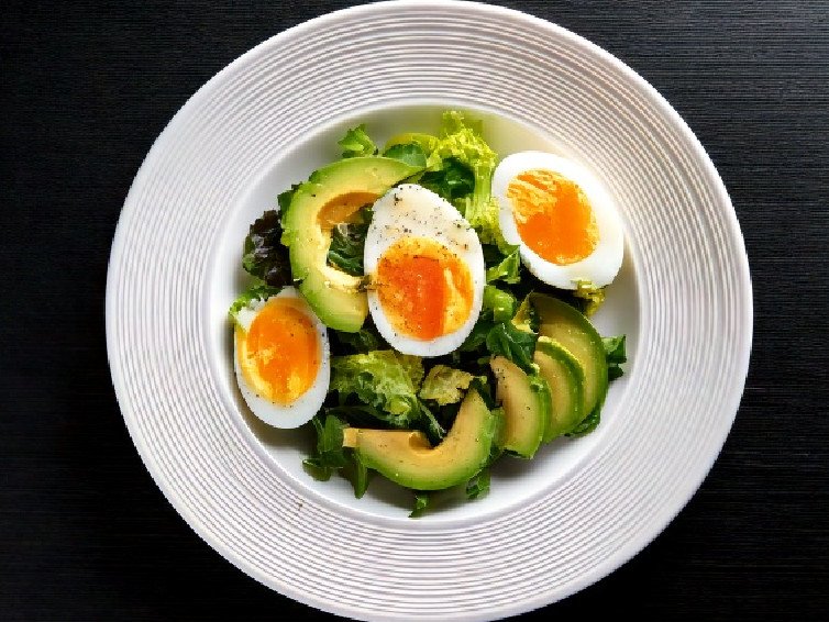Egg and Avocado Protein Salad