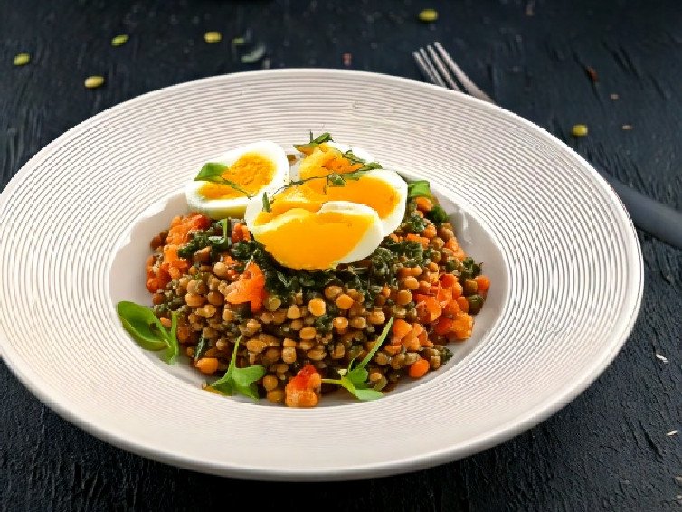 Egg and Lentil Salad