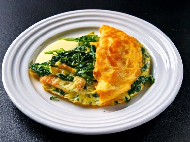 Egg and Spinach Protein Omelet
