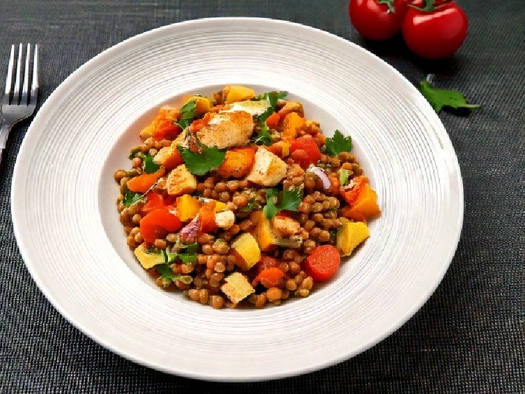 Lentil & Chicken Salad