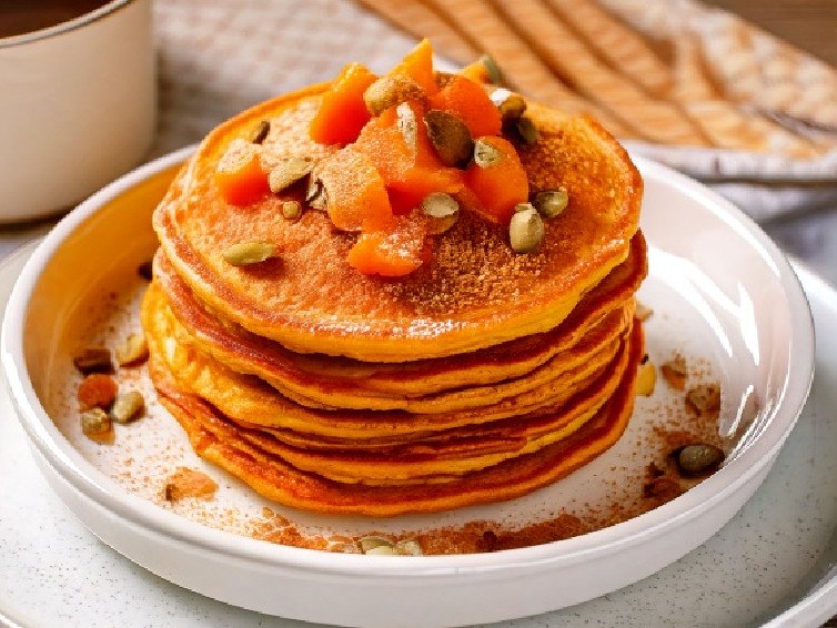 Pumpkin Spice Protein Pancakes