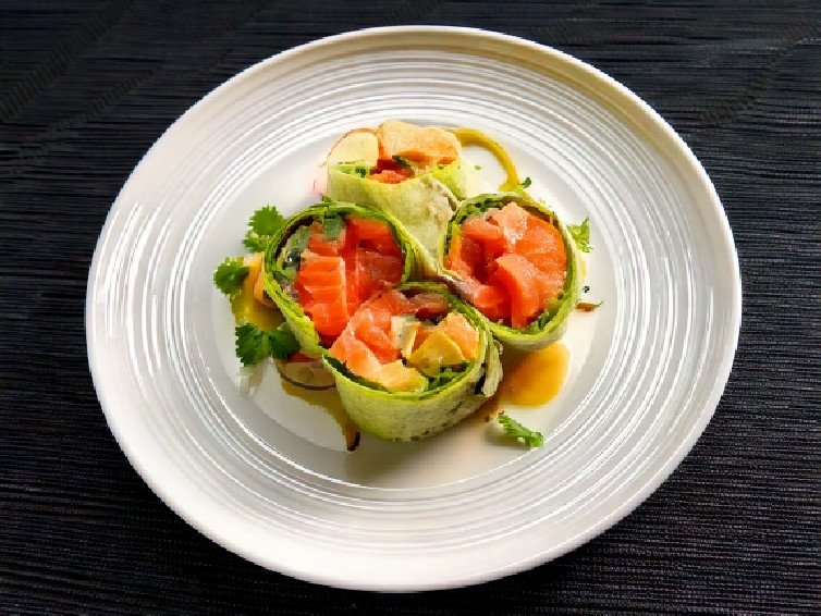 Salmon Avocado Wrap