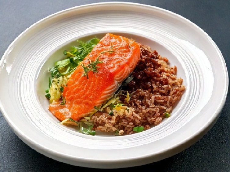 Salmon and Brown Rice Bowl