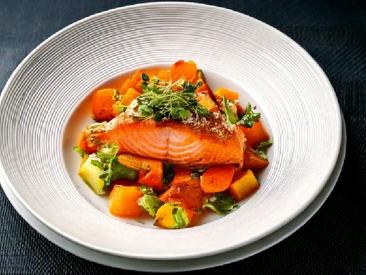 Salmon and Sweet Potato Salad