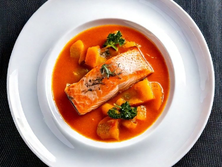 Salmon and Sweet Potato Stew