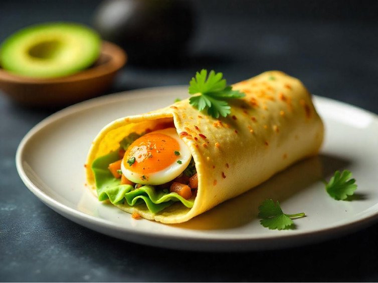 Spicy Avocado & Egg Wrap
