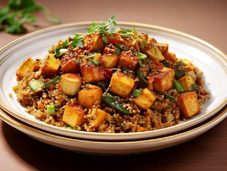 Tofu and Quinoa Stir-Fry