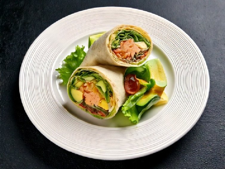 Tuna Avocado Salad Wrap