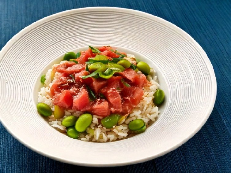 Tuna Rice Bowl with Edamame