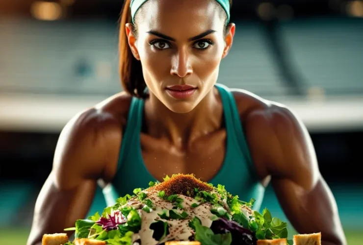 Tahini Dressing Salad for the Winning Athlete: Sesame Seed Supreme