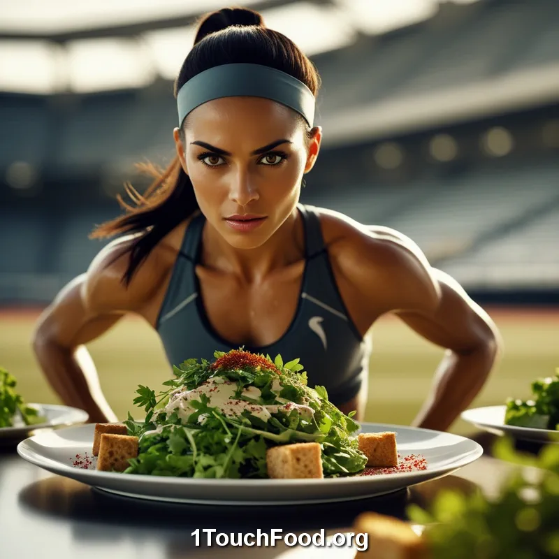 Tahini Dressing Salad for the Winning Athlete