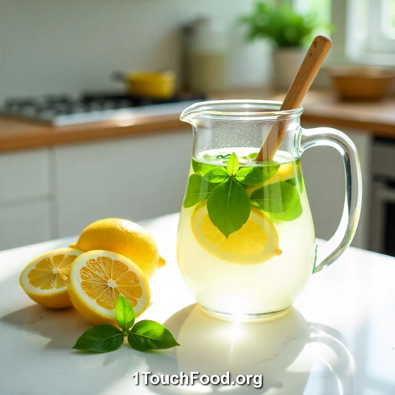 Diverse Recipes - Basil Lemon Water for Athletes