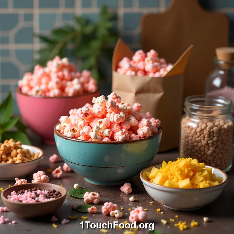 Kid-Friendly Rainbow Himalayan Pink Popcorn